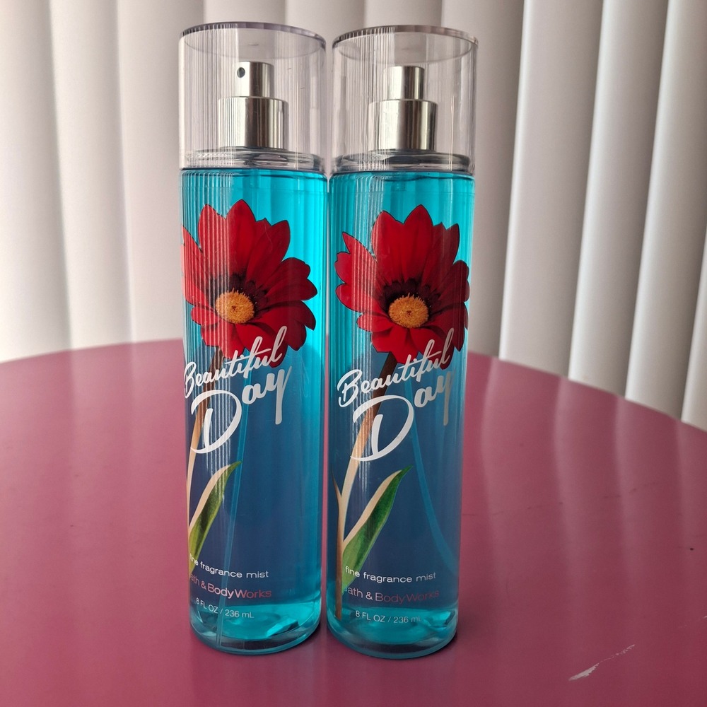 Bath & Body Works BEAUTIFUL DAY Fine Fragrance Mist 8 fl oz Set of 2 Retired